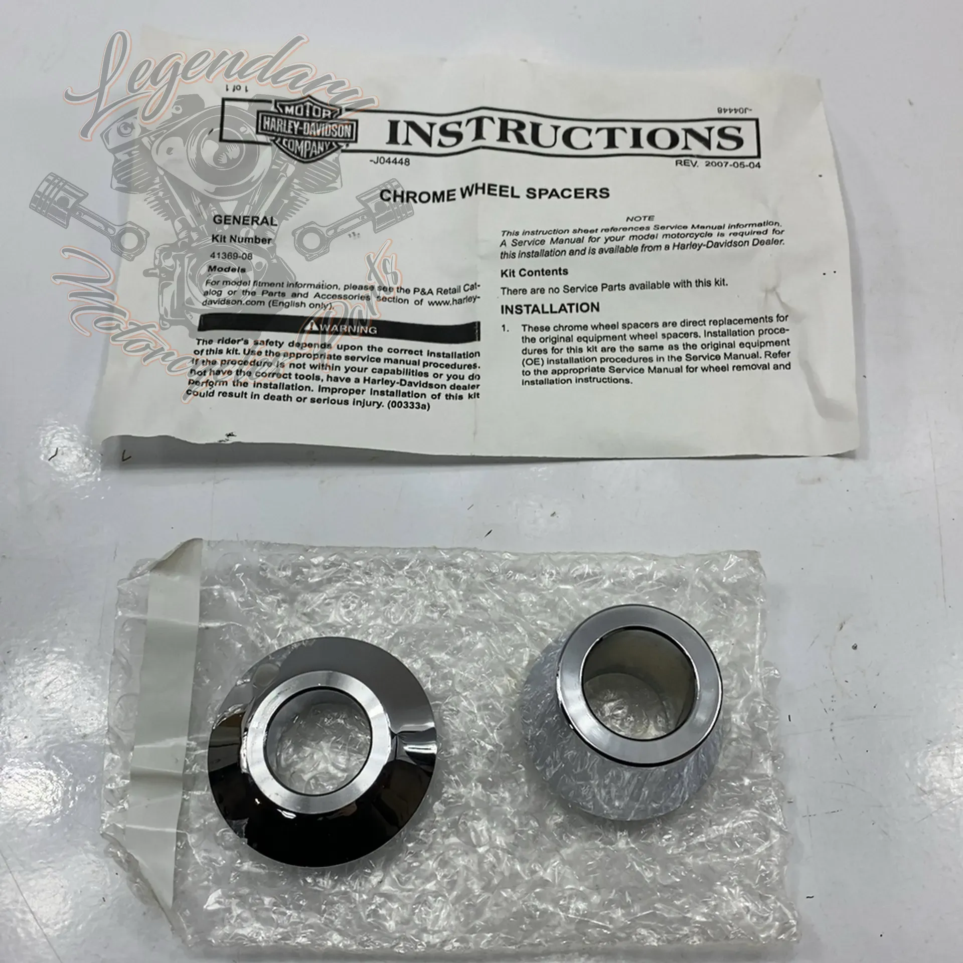Kit d'entretoise conique de roue arrière OEM 41369-08