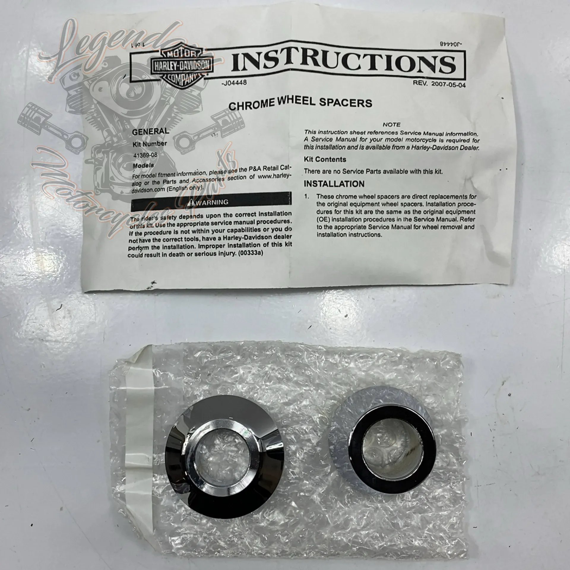 Kit d'entretoise conique de roue arrière OEM 41369-08